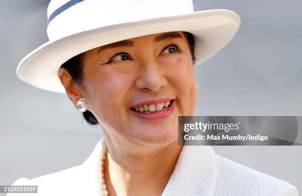 Empress Masako of Japan visits Westminster Abbey on day one of her and Emperor Naruhito of Japan's State Visit to the United Kingdom on June 25, 2024...