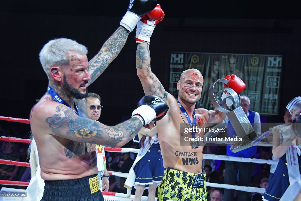 Boxing Hanson Jörg Hansen and Eric Sindermann during the