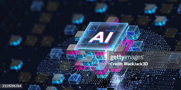 ai processor. artificial intelligence chip inside architecture concept - micro processor stock pictures, royalty-free photos & images