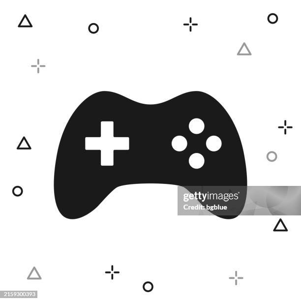 game controller. icon on white background - big tech stock illustrations