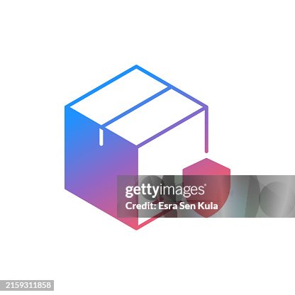 Shipment Guarantee Gradient Color Solid Line Icon Design Shipment Guarantee Gradient Color Solid Line Icon Design