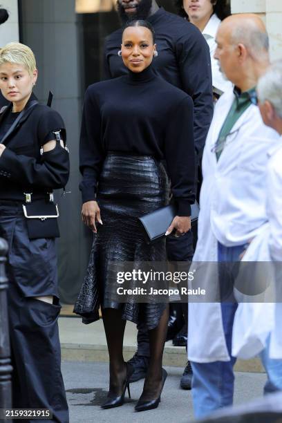 Kerry Washington attends the Balenciaga Haute Couture Fall/Winter 2024-2025 show as part of Paris Fashion Week on June 26, 2024 in Paris, France.