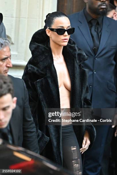 Katy Perry attends the Balenciaga Haute Couture Fall/Winter 2024-2025 show as part of Paris Fashion Week on June 26, 2024 in Paris, France.