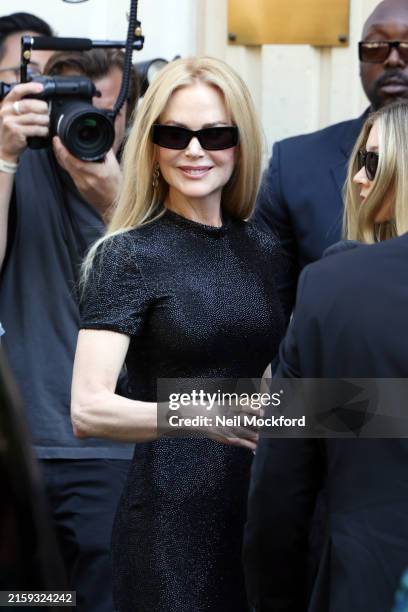Nicole Kidman attends the Balenciaga Haute Couture Fall/Winter 2024-2025 show as part of Paris Fashion Week on June 26, 2024 in Paris, France.