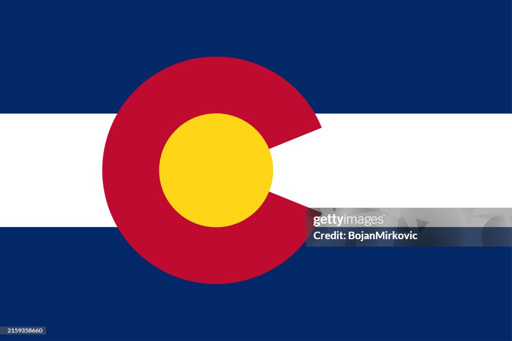 Colorado flag. Vector