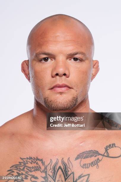 Anthony Smith poses for a portrait during a UFC photo session on June 26, 2024 in Las Vegas, Nevada.