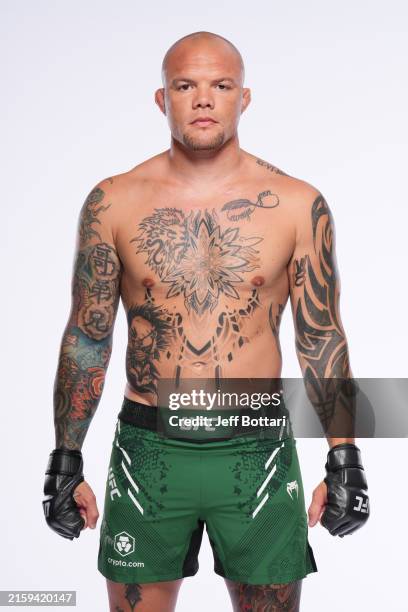 Anthony Smith poses for a portrait during a UFC photo session on June 26, 2024 in Las Vegas, Nevada.