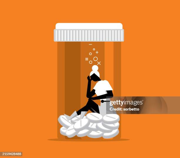 illustrations, cliparts, dessins animés et icônes de addiction - femme d’affaires - abus de stupéfiants