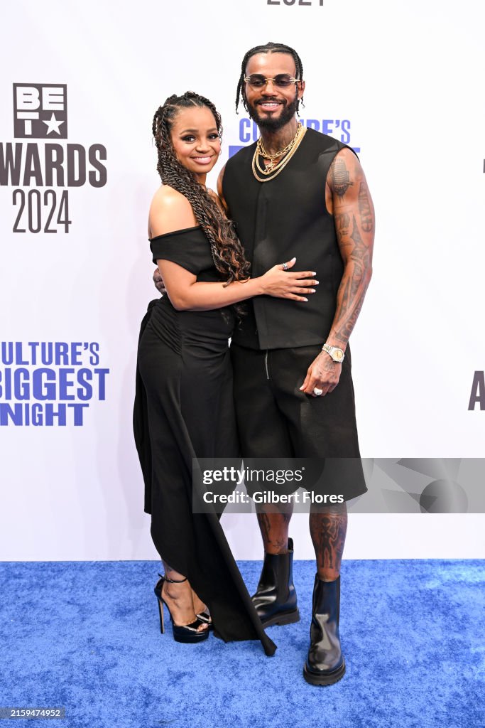 Danny Kilpatrick Kyla Pratt and Danny Kirkpatrick at the 2024 BET Awards at Peacock ...