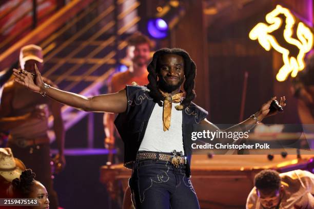 Shaboozey performs onstage at the 2024 BET Awards at Peacock Theater on June 30, 2024 in Los Angeles, California.