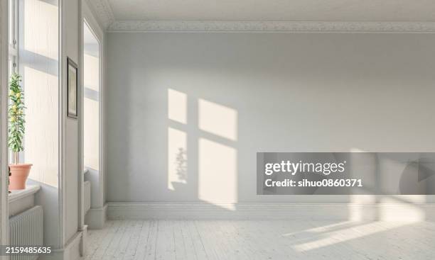 interior design stanza vuota - senza persone foto e immagini stock