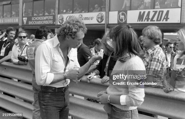 Jochen Mass during the Dutch GP at Zandvoort on August 29, 1976 in Zandvoort, Netherlands.