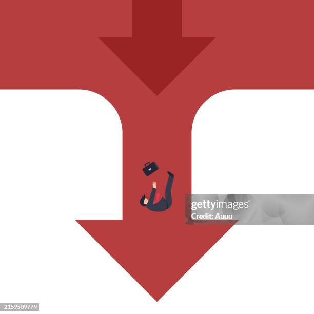 outdoor trading - börsencrash stock-grafiken, -clipart, -cartoons und -symbole