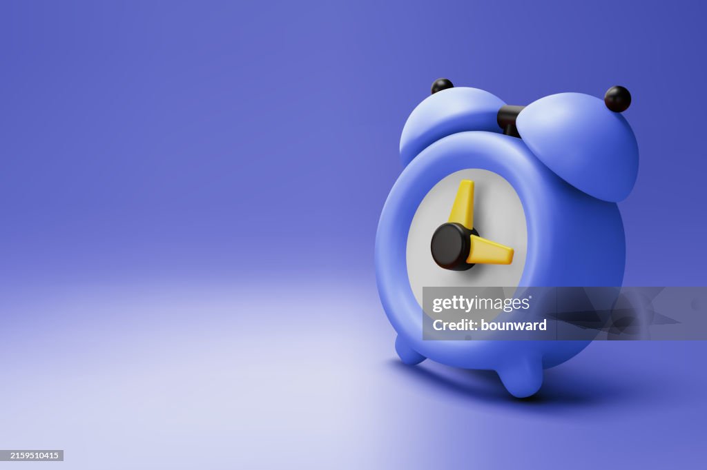 3d Alarm clock. Vector