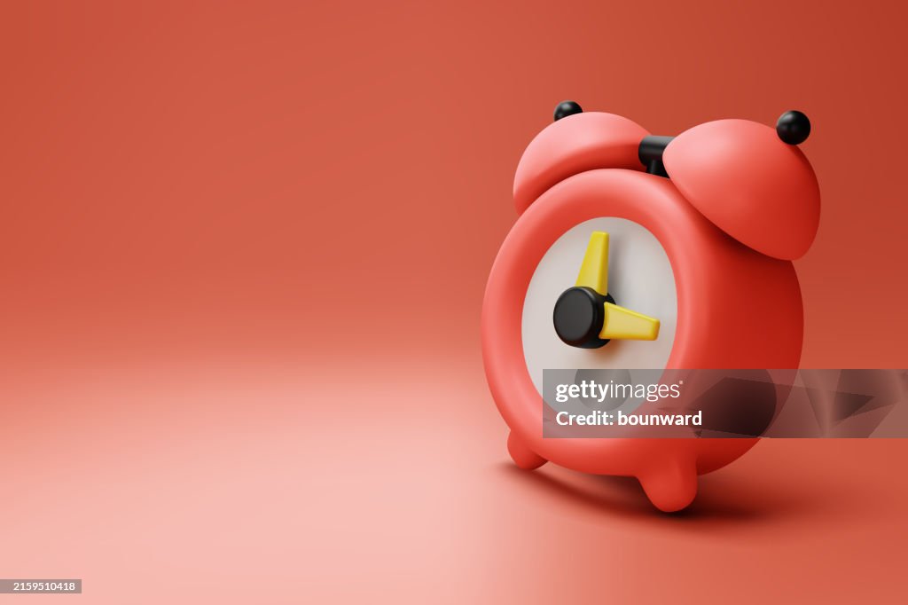 3d Alarm clock. Vector