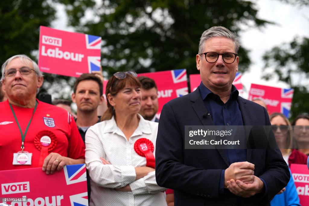 Keir Starmer Campaigns In The Home Counties As Election Day Comes Closer