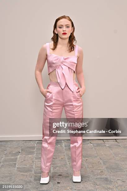 Sadie Sink attends the Ashi Studio Haute Couture Fall/Winter 2024-2025 show as part of Paris Fashion Week on June 27, 2024 in Paris, France.