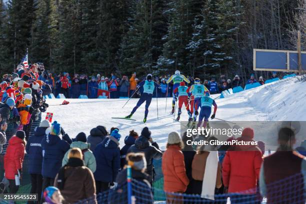 2024 canmore cross-country ski world cup - cross country ski stock pictures, royalty-free photos & images