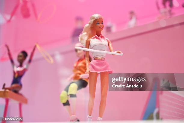The 'Barbie Exhibition', an exhibition on the 65-year design evolution of the world's most famous doll from 1959 to the present day, is displayed at...