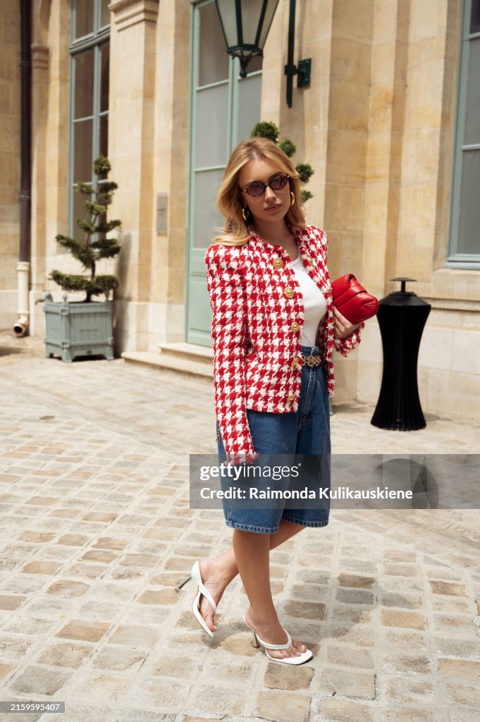 Street Style - Paris Fashion Week - Haute Couture Fall/Winter 2024/2025 - Day Four