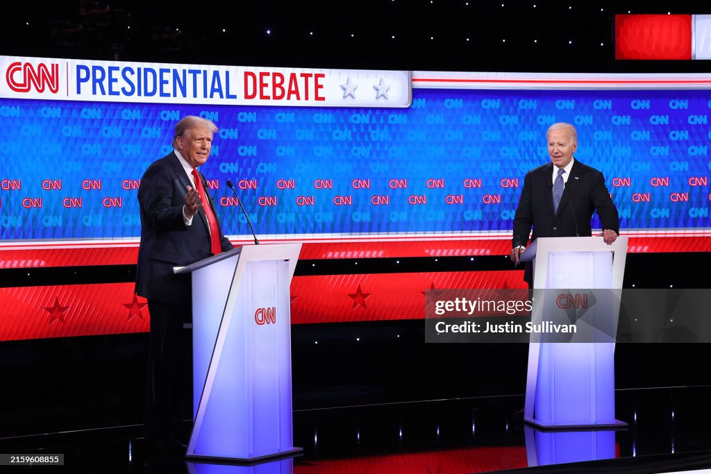 Donald Trump And Joe Biden Participate In First Presidential Debate