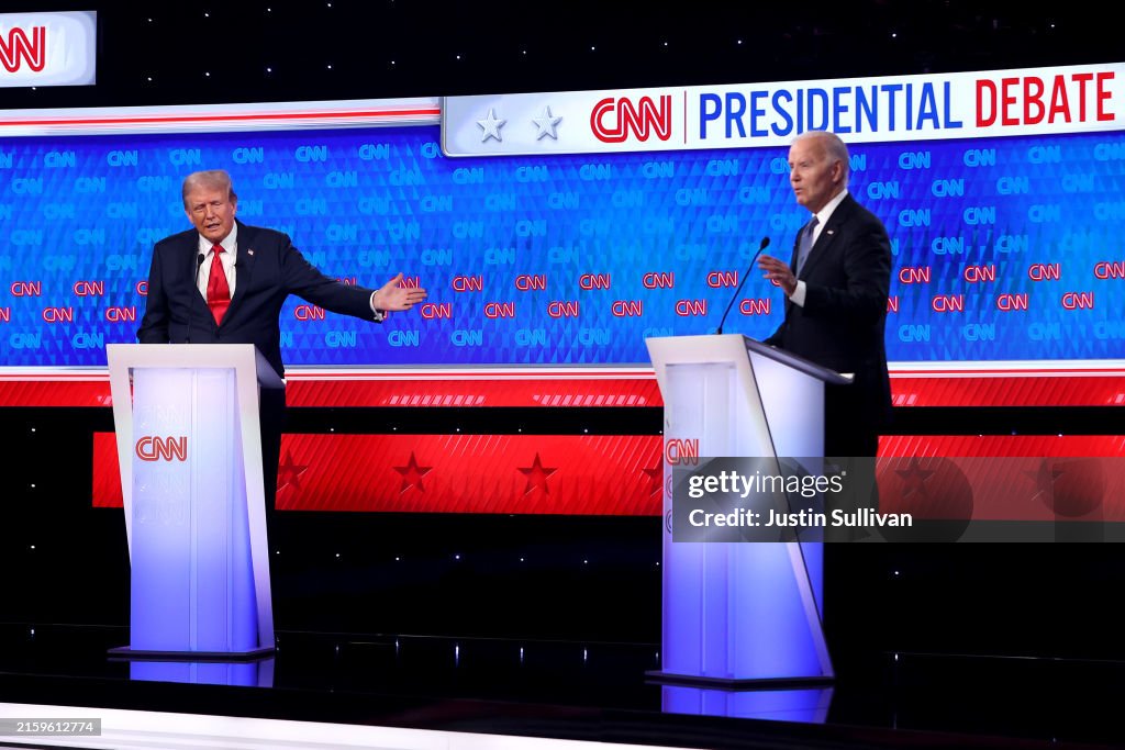 Donald Trump And Joe Biden Participate In First Presidential Debate