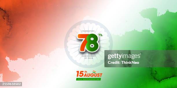 crepe paper textured grunge vector tricolour faded background - ashoka chakra stock illustrations