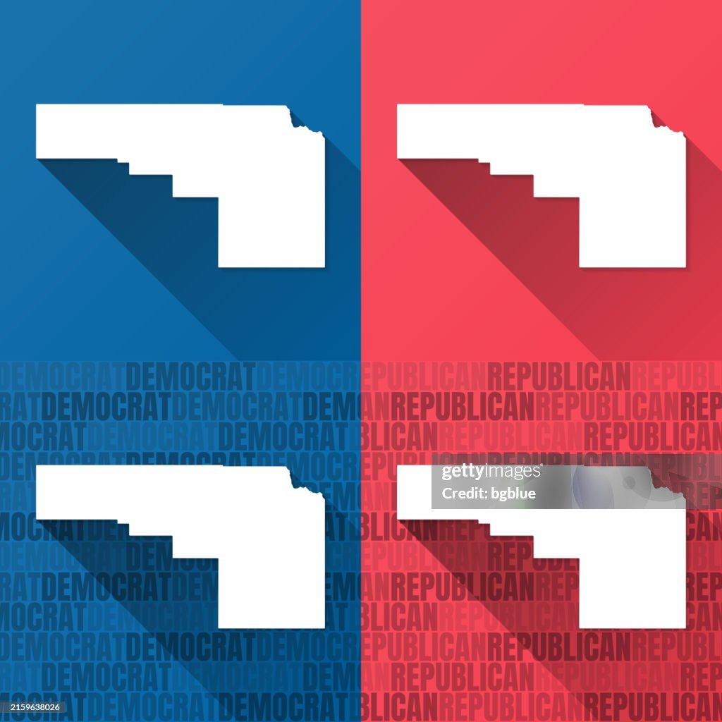 Bonneville County, Idaho. Maps on blue and red backgrounds