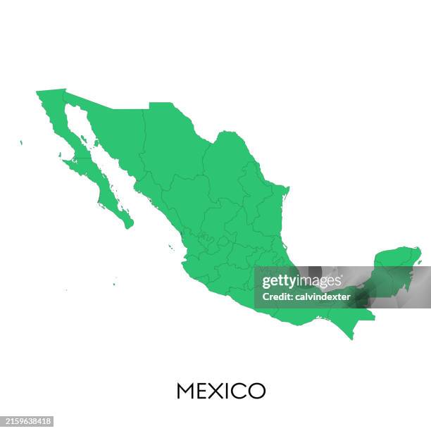 map of mexico - mexico map stock illustrations