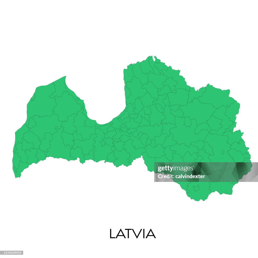 Map of Latvia