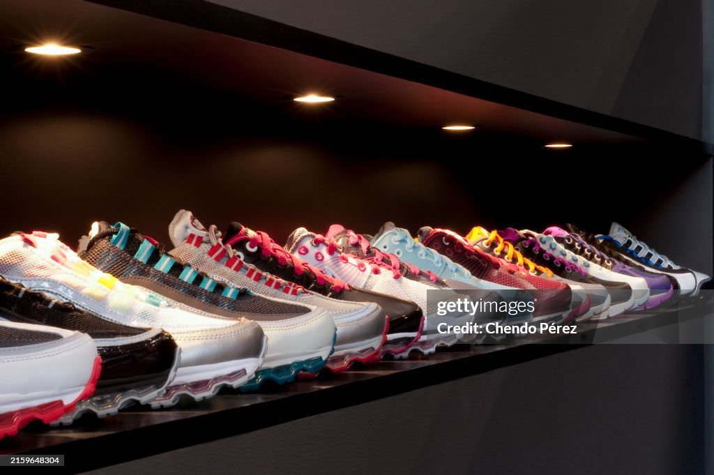 Running Shoes on Display