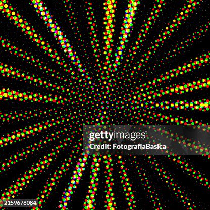 Multi colored converging half tone lines pattern Multi colored converging half tone lines pattern