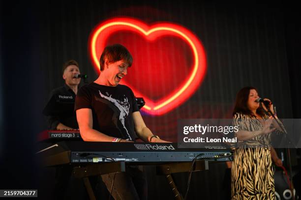 English physicist and television presenter Brian Cox makes a surprise appearance with D:REAM, temporarily re-taking his role as keyboard player, at...