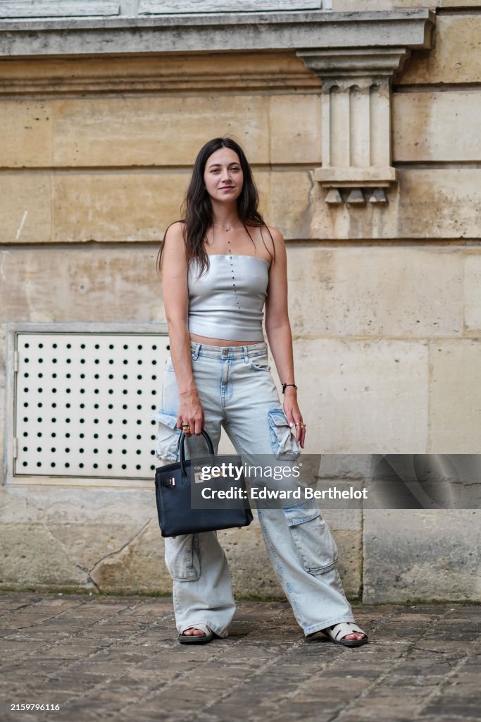 Street Style - Paris Fashion Week - Haute Couture Fall/Winter 2024/2025 - Day Four