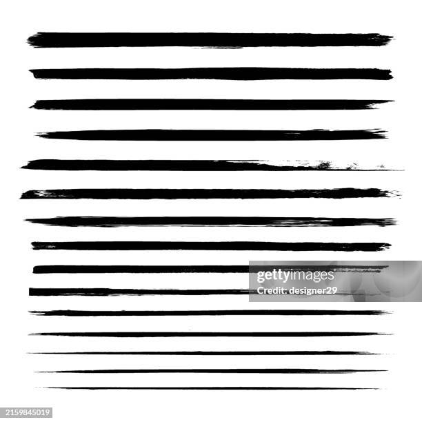 brush strokes vector set. - mud splat stock illustrations