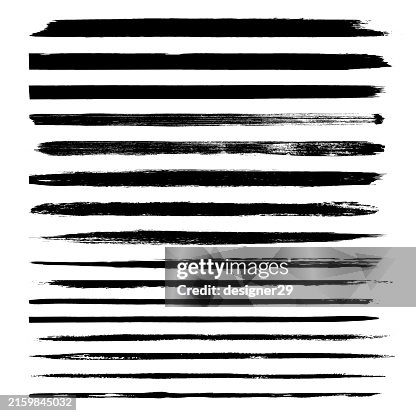 Brush Strokes Vector Set. Brush Strokes Vector Set.