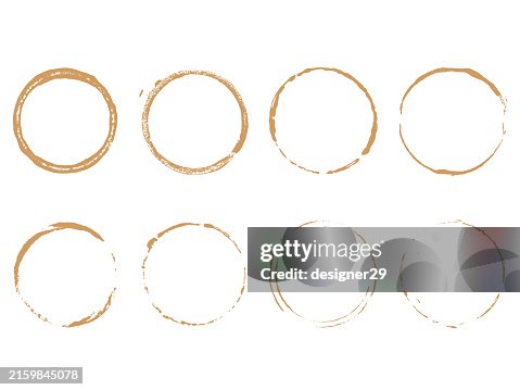 Coffee Stains Vector Set. Coffee Stains Vector Set.