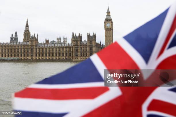 View of the Palace of Westminster with Big Ben a day before General Election, in London, Great Britain on Jult 3, 2024.