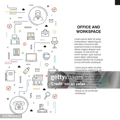 Office And Workspace Related Vector Design Concept. Global Multi-Sphere Ready-to-Use Template. Web Banner, Website Header, Magazine, Mobile Application etc. Modern Design. Office And Workspace Related Vector Design Concept. Global Multi-Sphere Ready-to-Use Template. Web Banner, Website Header, Magazine, Mobile Application etc. Modern Design.