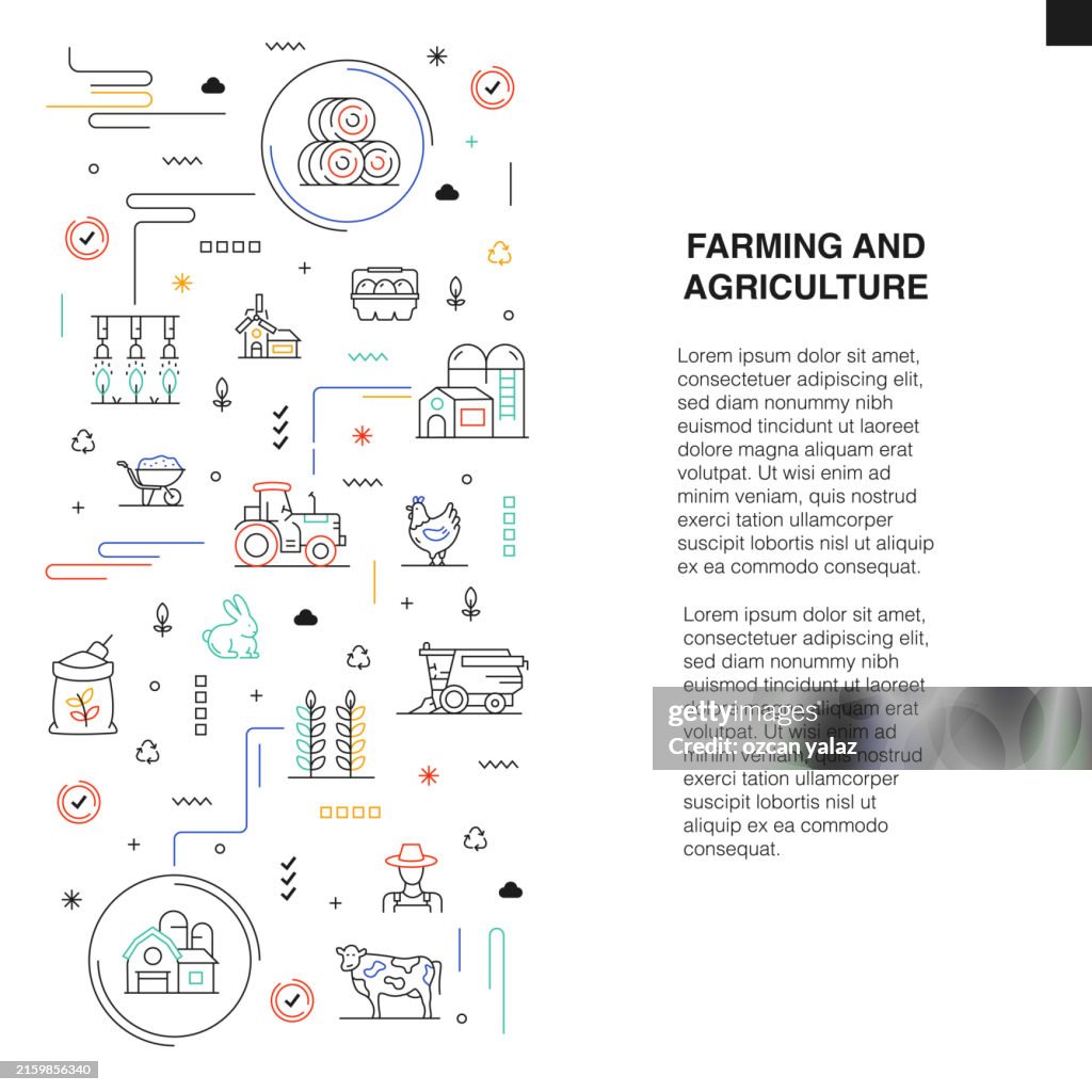 Farming And Agriculture Related Vector Design Concept High-Res Vector ...