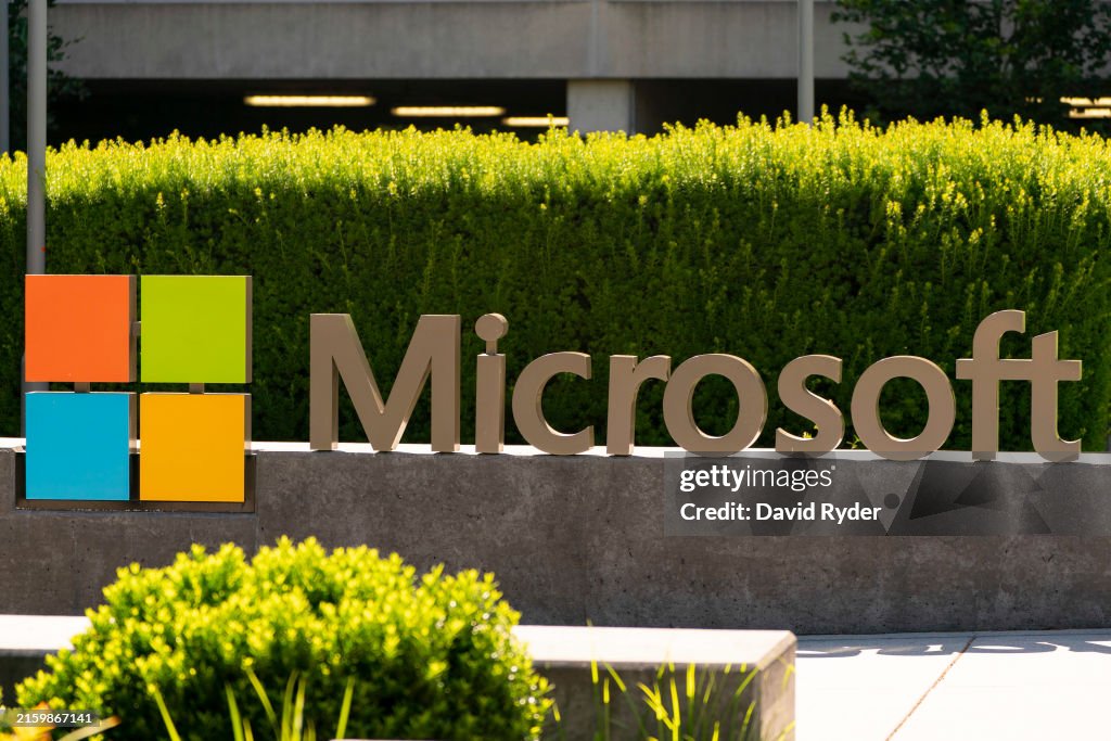 Mircosoft Computer Lab Headquarters A sign is seen at the Microsoft headquarters on July 3, 2024 in... News ...