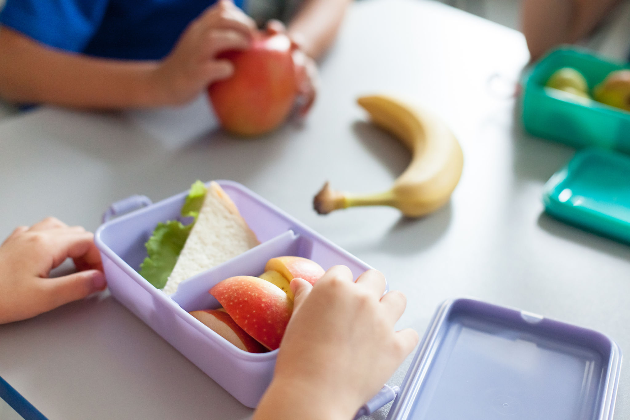 children eating