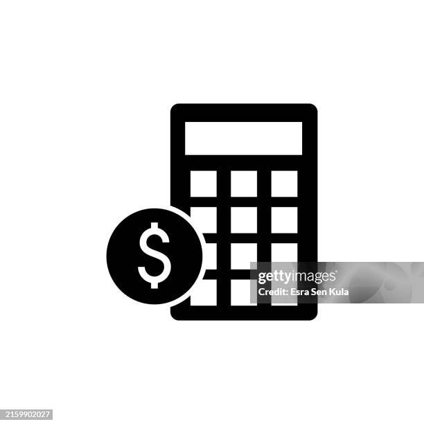 financial calculation solid icon design. suitable for infographics, web pages, mobile apps, ui, ux, and gui design. - expense report stock illustrations