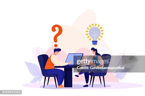 Businesswoman holding question mark with other reply with lightbulb, Question and answer, solving problem or business solution, ask for reply or idea to solve difficulty and trouble, FAQ concept. Businesswoman holding question mark with other reply with lightbulb, Question and answer, solving problem or business solution, ask for reply or idea to solve difficulty and trouble, FAQ concept.