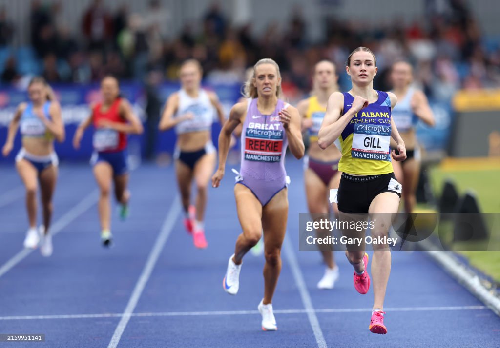 Phoebe Gill of Team St Albans AC competes in Women's 800 Metres