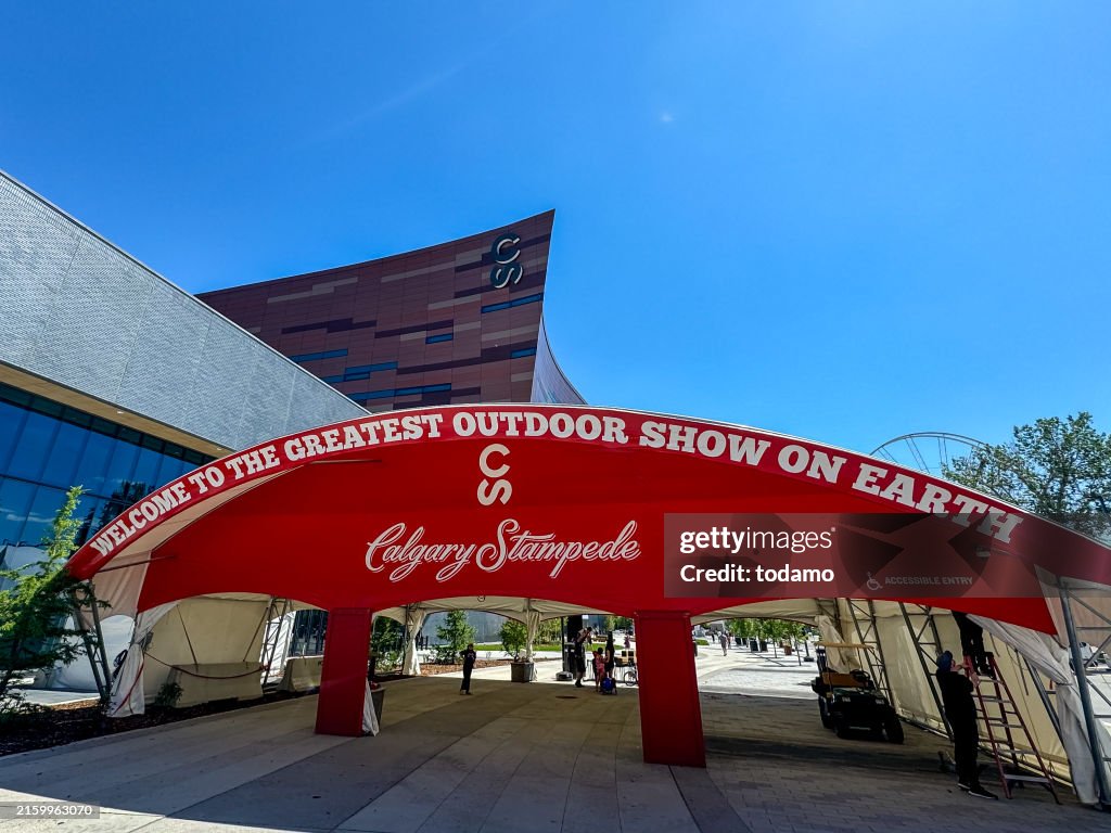 Entrance signage on Calgary's Stampede grounds