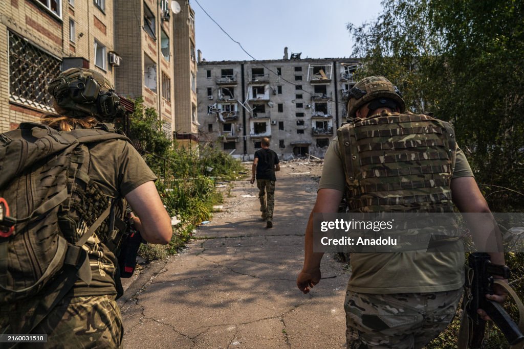 Traces of Russia-Ukraine war on Ukraine's Toretsk