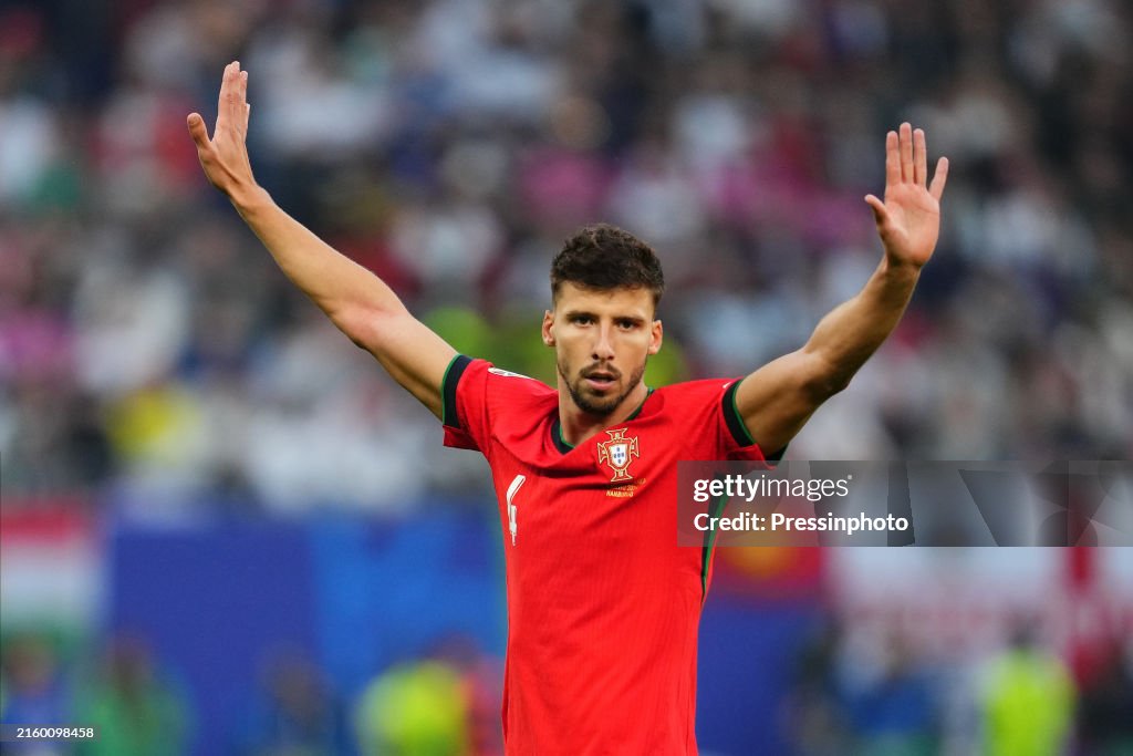 Ruberan Rance Ruben Dias of Portugal during the UEFA Euro 2024 match between... News ...