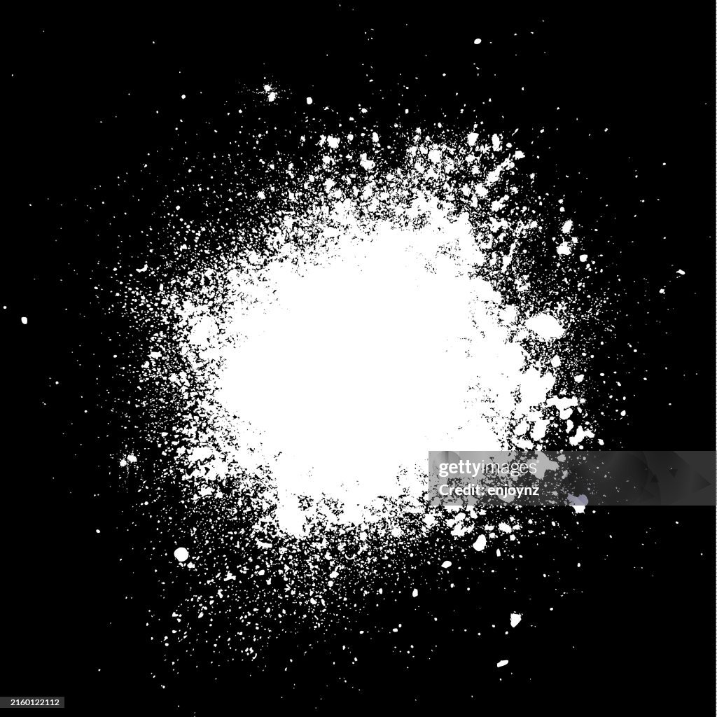 White snow powder splash