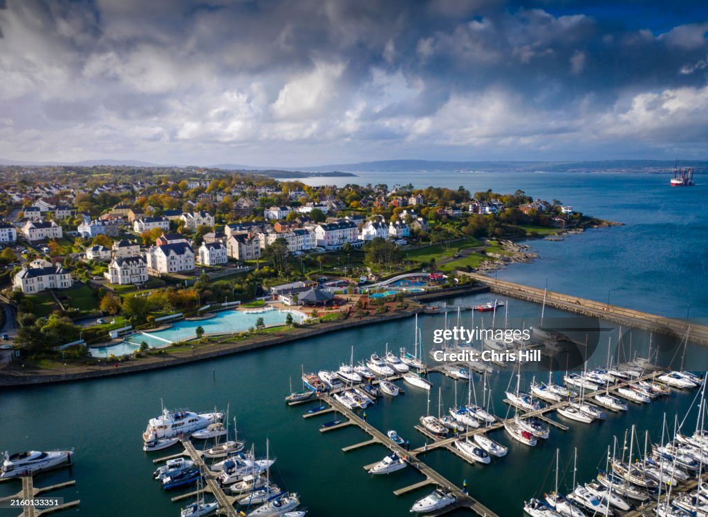 Aerial View of Bangor Marina, County Down, Northern Ireland